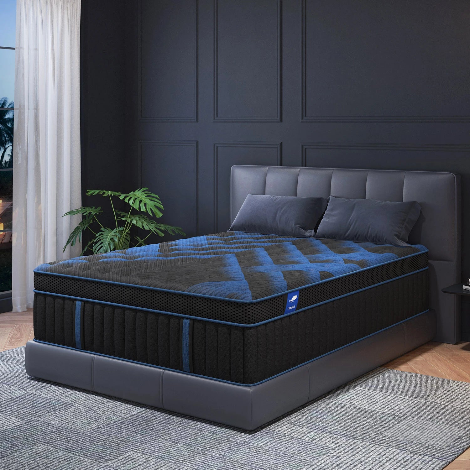 12"Gel Memory Foam Hybrid Pocket Spring Mattress/ Twin/ Full/ Queen/ King Bed Mattress In A Box, Medium Firm Motion Isolation