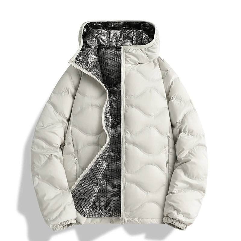 Unisex Fleece Thickened Hooded Jacket/ Windproof/ Breathable Warm Sports Jacket Autumn, Winter ,Outdoor Running Fitness Thick Jacket