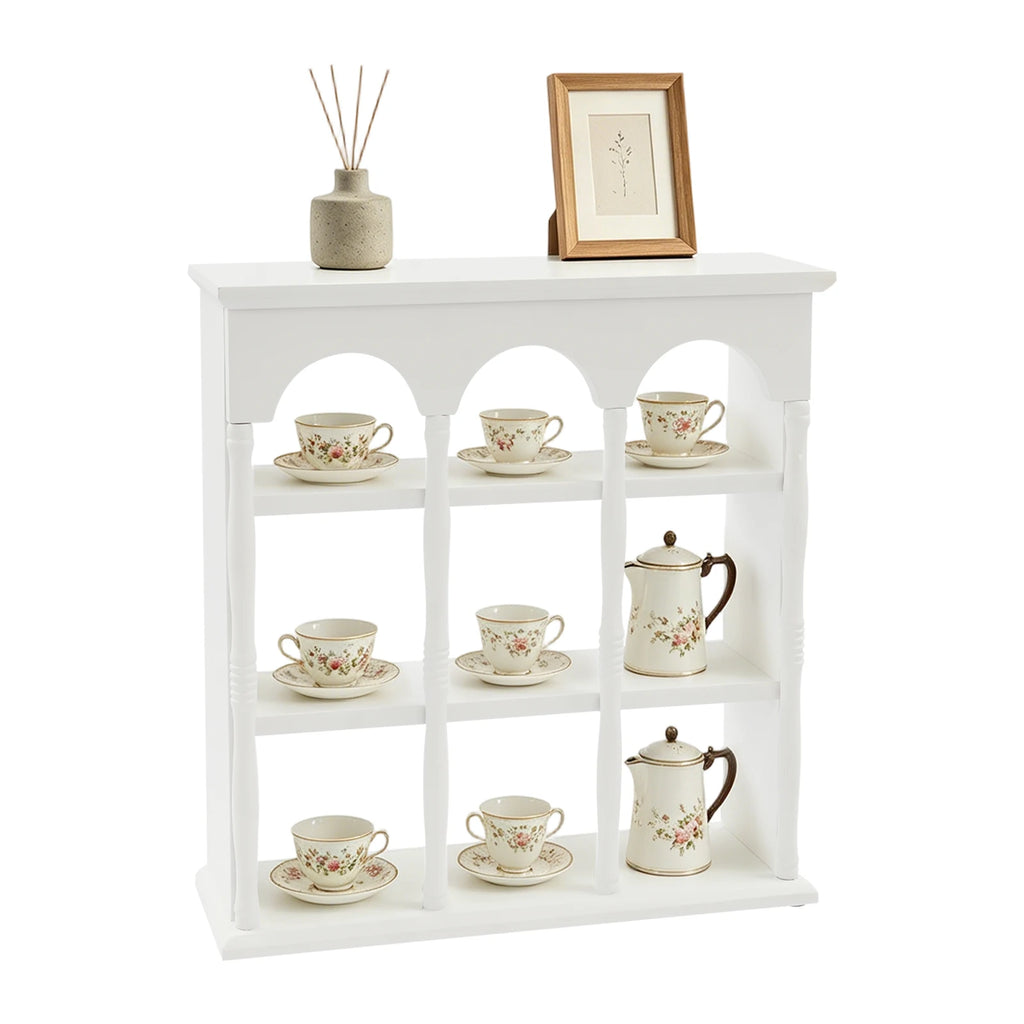 Coffee Mug Display Rack, Vintage Wall-Mounted Cup Case, Cup Rack for Living Room or Kitchen