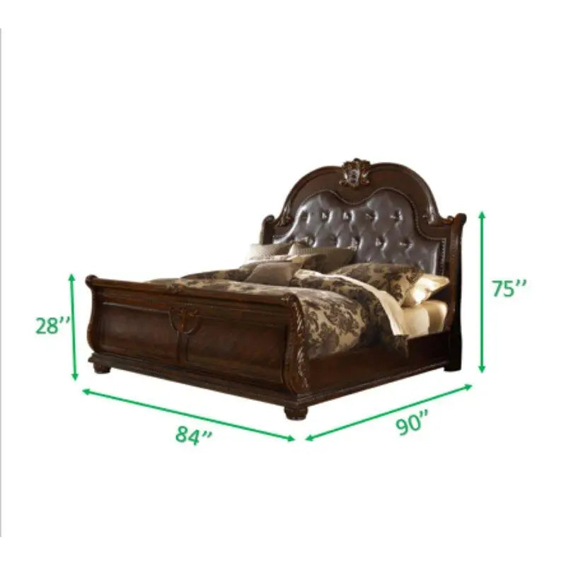5-Piece King Bedroom Set (King Bed, Nightstand, Dresser, Chest & Mirror)