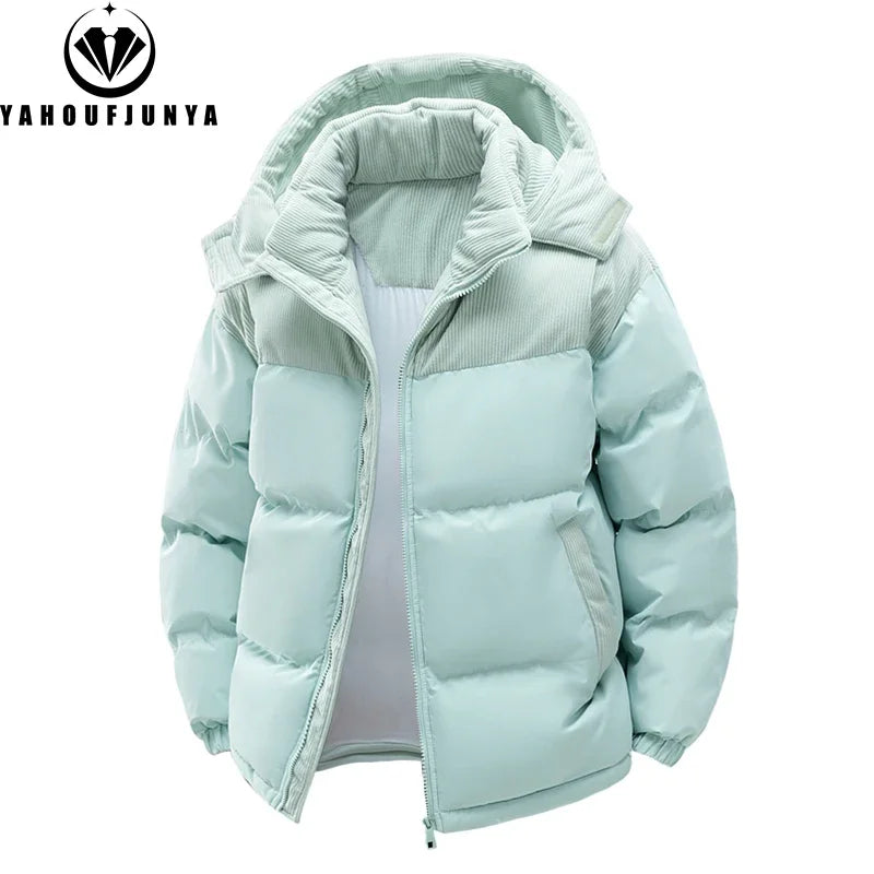 Autumn/ Winter Men Outdoor Removable Hooded Windbreak Jacket /Coats Men Warm Outwear Casual Fashion Solid Parkas/ Jacket Male Tops