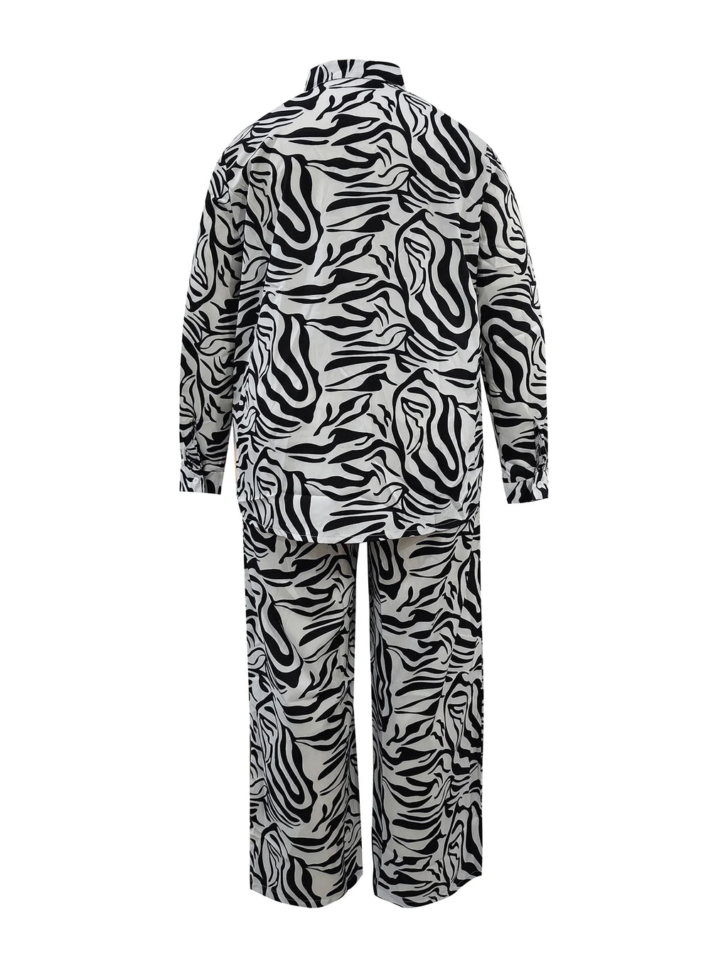 Plus - Size Zebra Print Set! Slay on the Street, Stylish & Comfy