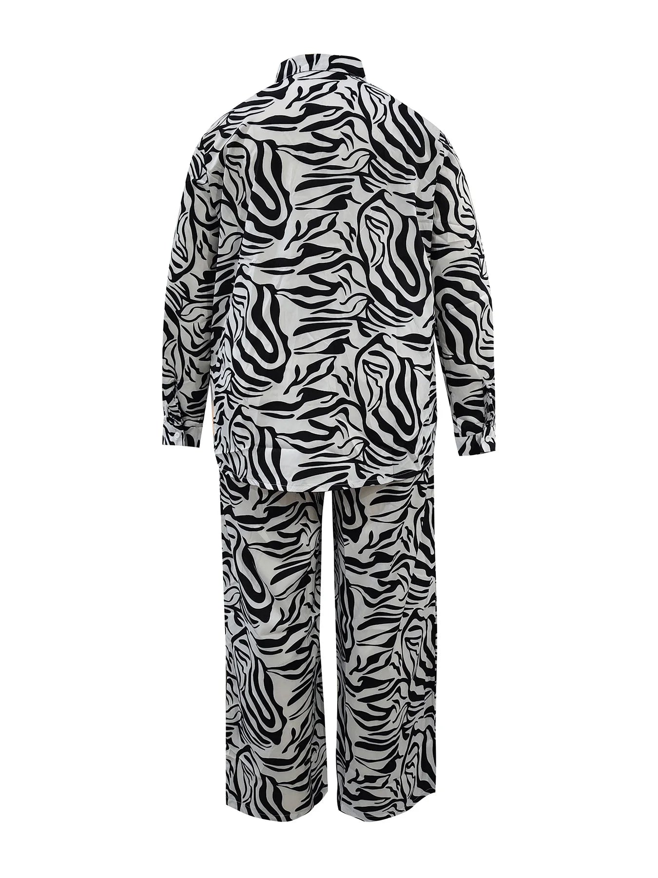 Plus - Size Zebra Print Set! Slay on the Street, Stylish & Comfy