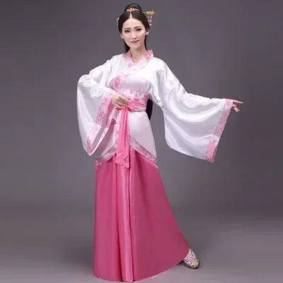 Vintage Ethnic Style Women Top/ Skirt 2 Piece Set Princess Dance Costume/ Hanfu Ladies Suit Cosplay Outfit Woman New Year Clothing