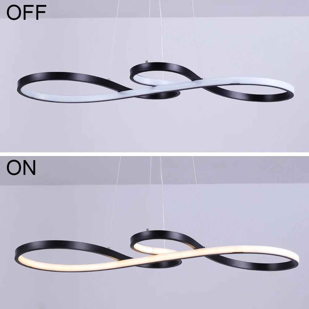 Modern Chandelier Pendant Light/ Acrylic/ Note Dimmable Led Ceiling Lamp/ Dining/ Living Room/ Hotel Decor/ Hanging Fixture