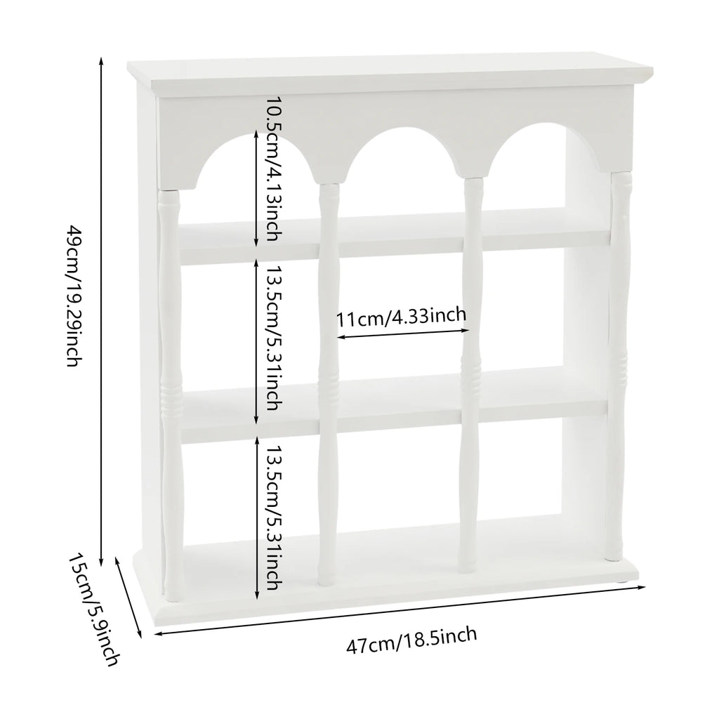Coffee Mug Display Rack, Vintage Wall-Mounted Cup Case, Cup Rack for Living Room or Kitchen
