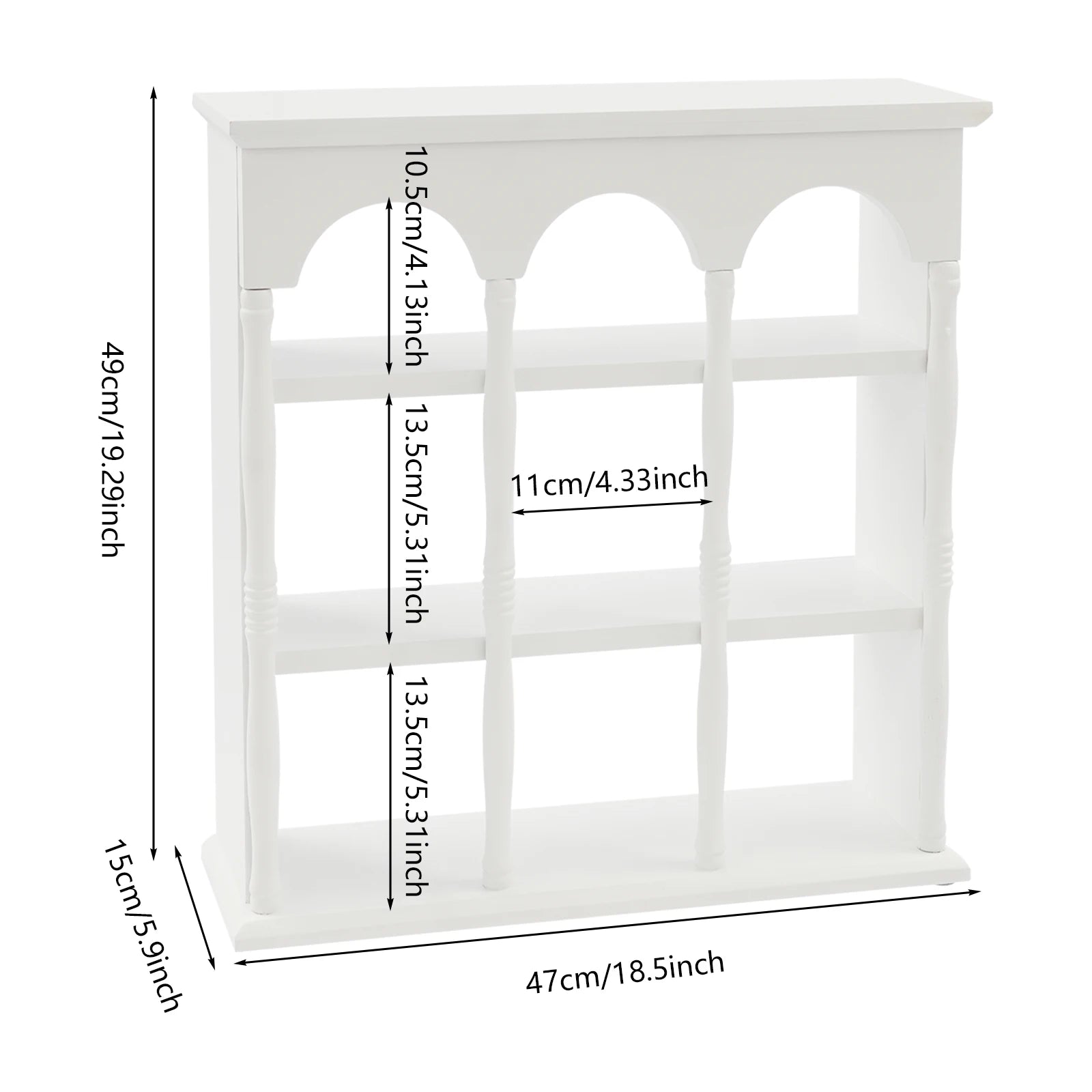 Coffee Mug Display Rack, Vintage Wall-Mounted Cup Case, Cup Rack for Living Room or Kitchen