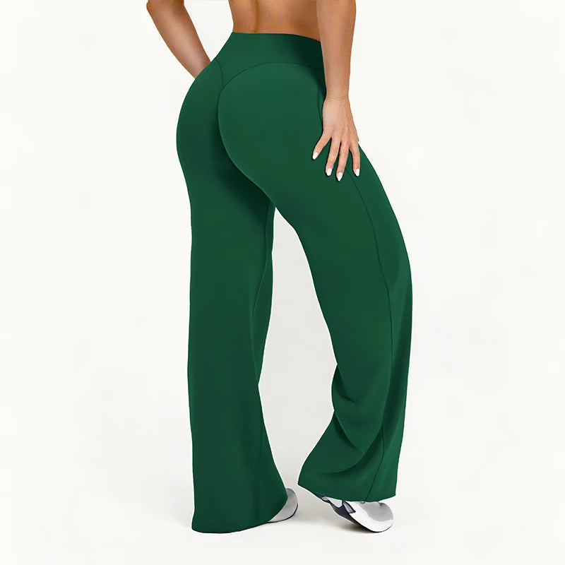 NCLAGEN Yoga Pants GYM Naked Feel Straight-Leg Pants Ultra Soft Butter Fabric Women's Mid-Waist Pilates Running Sport Trousers