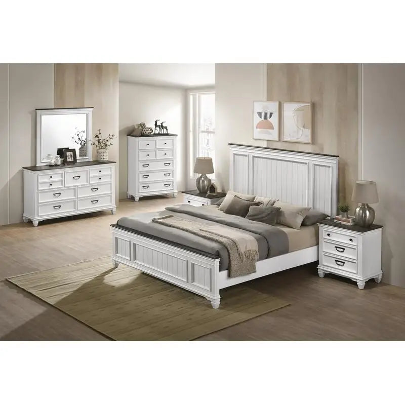 6-Piece Shiplap Panel King Bedroom Set