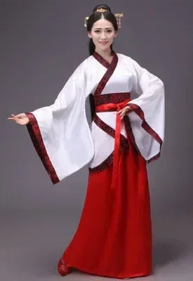 Vintage Ethnic Style Women Top/ Skirt 2 Piece Set Princess Dance Costume/ Hanfu Ladies Suit Cosplay Outfit Woman New Year Clothing