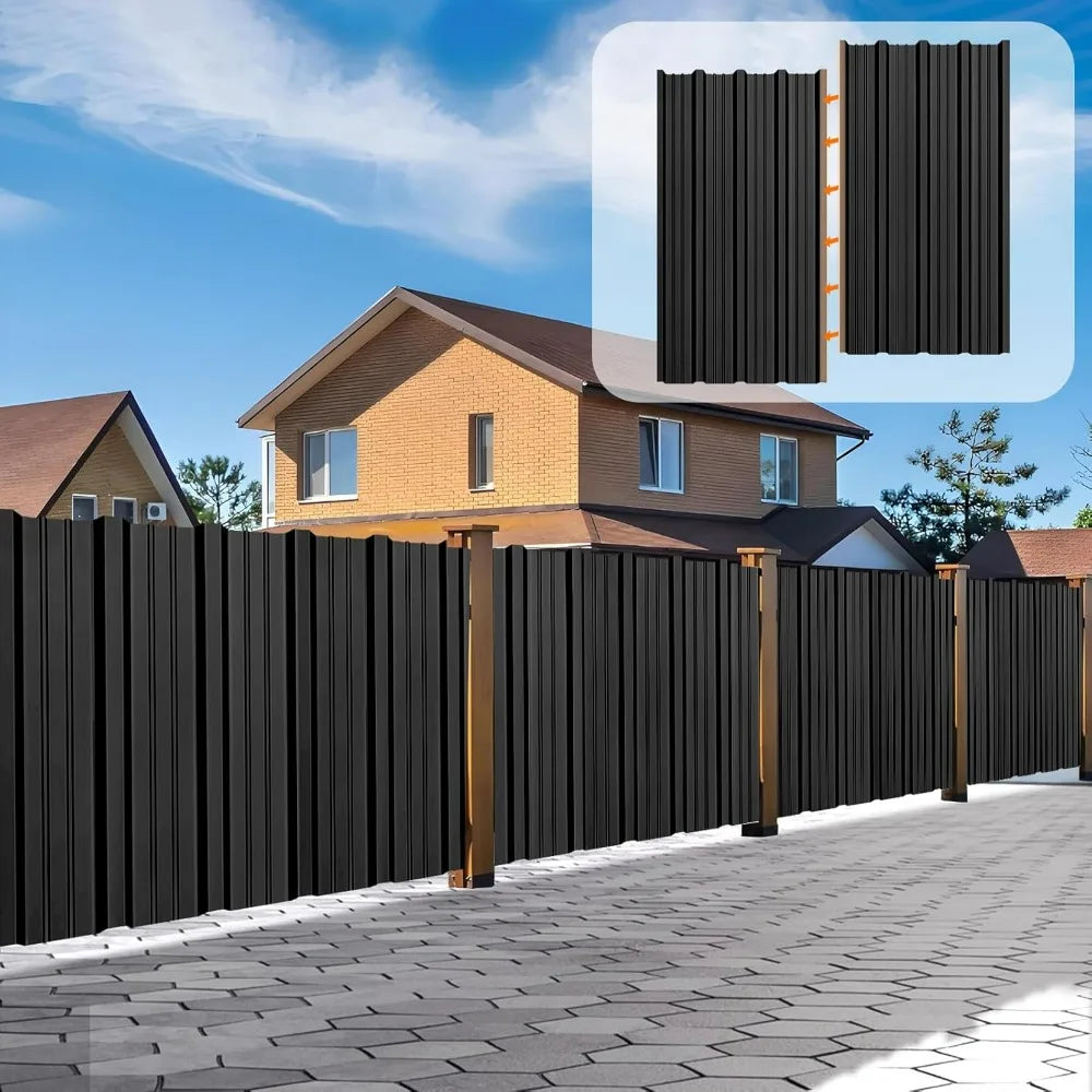 20-Pack Durable Galvanized Steel Corrugated Roof Panels for Carports and Outdoor Structures