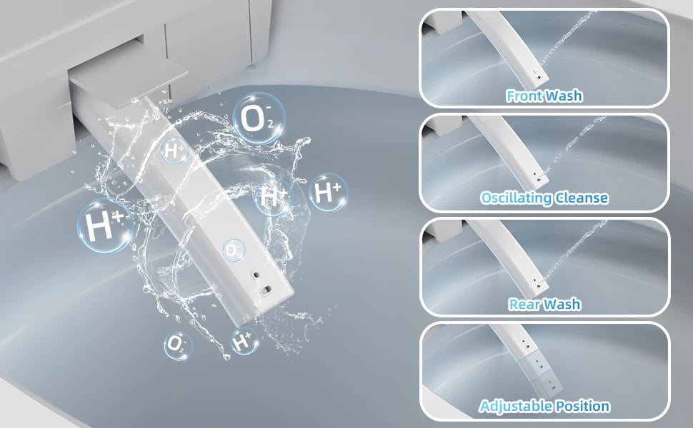 Sanyipace Tankless Smart Toilet w/ Auto Flushing & sensor, ADA Chair Height
