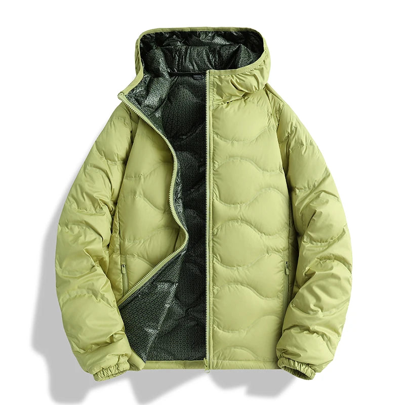 Unisex Fleece Thickened Hooded Jacket/ Windproof/ Breathable Warm Sports Jacket Autumn, Winter ,Outdoor Running Fitness Thick Jacket