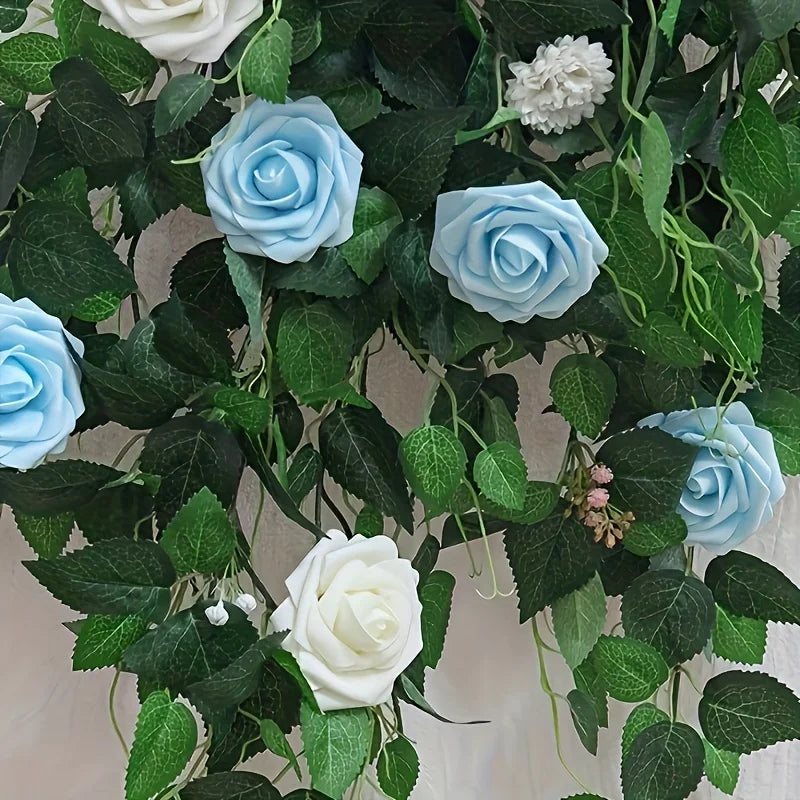 25pcs Artificial Flowers, Fake Flowers Roses W/Stem For DIY Wedding Bouquets/ Centerpieces Arrangements/ Party Home Decorations