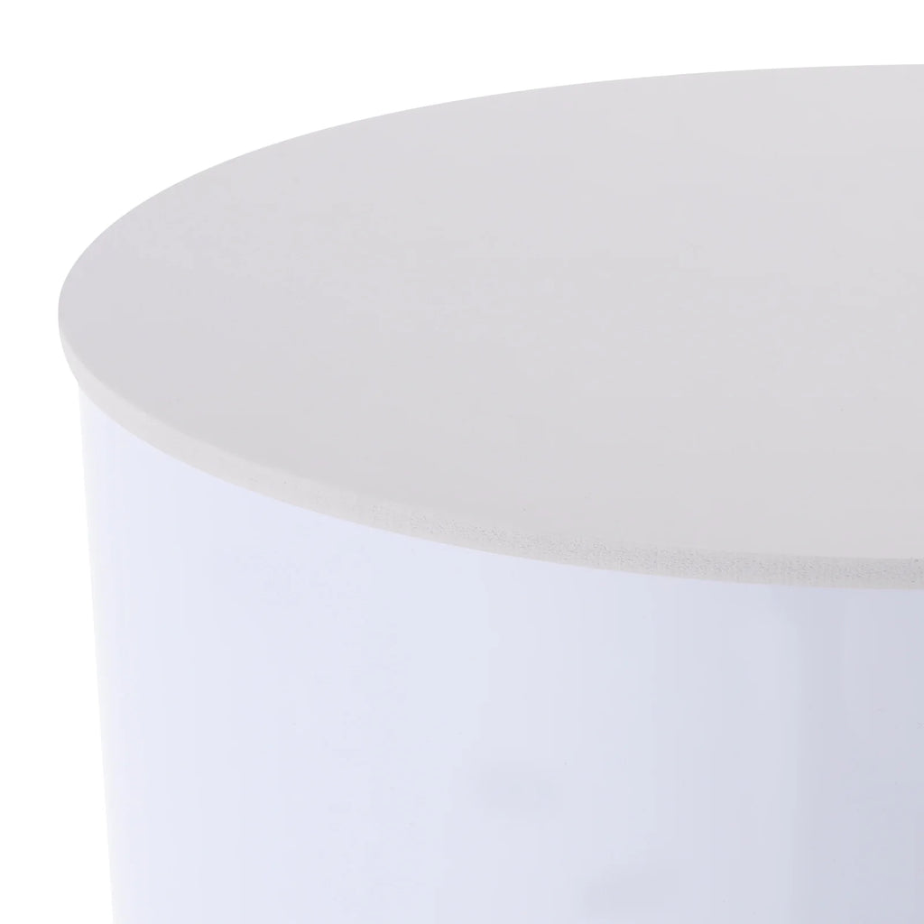 5PCS Round Cylinder Dessert Cake Ornament Table White PVC Round Cylinder Pedestal Stand  Cake Display Stand for Party Wedding