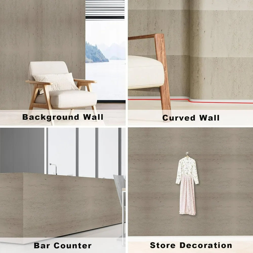 Set of 4- 3D Wall Panels, 47.2 x 23.6, Faux Stone Design, MCM Modified Clay Material, Suitable for Home Decor, Accent Walls