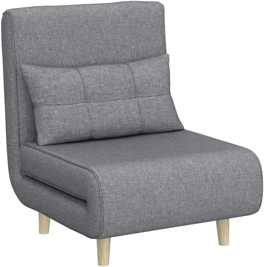 3 in 1 Sleeper Chair Bed, Convertible Chair Bed Futon Sofa with Adjustable Backrest, Accent Chair for Apartment/Bedroom/Office