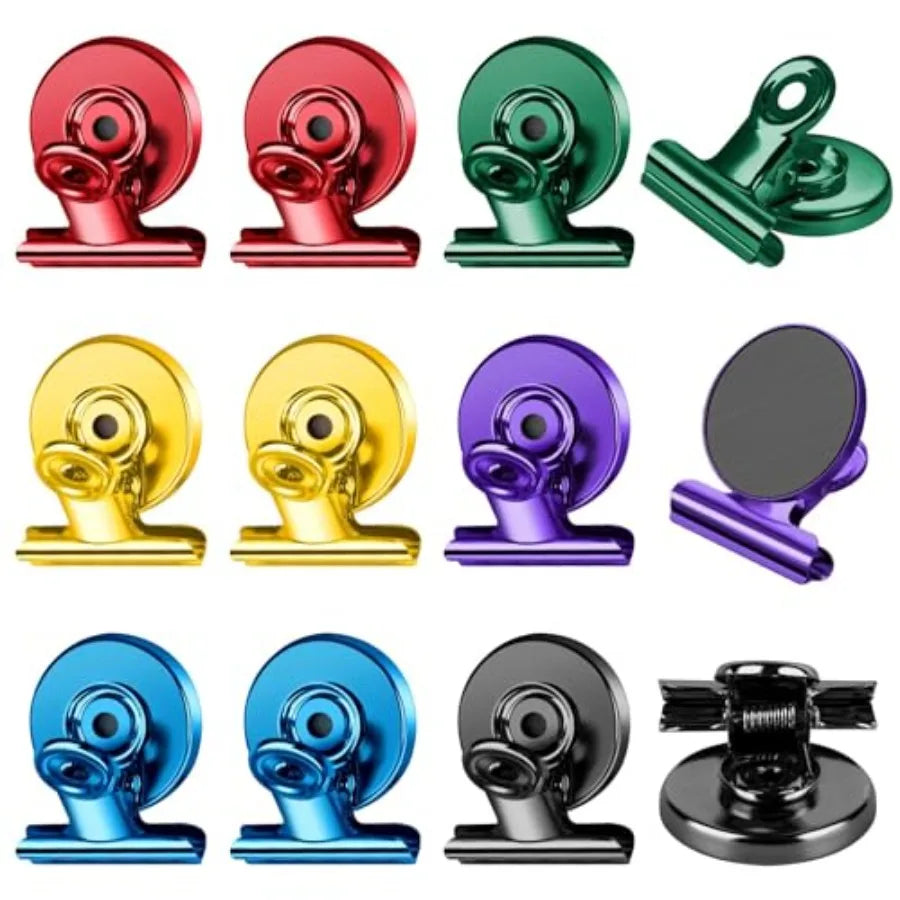 Magnetic Clips, Fridge Magnets for Picture Hanging, Heavy Duty Magnet Clips, Colorful Refrigerator Magnets for Kitchen