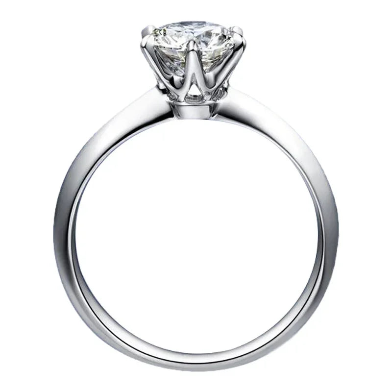 Hot New Luxury 925 Sterling Silver 1-3 Ct Real Moissanite Rings