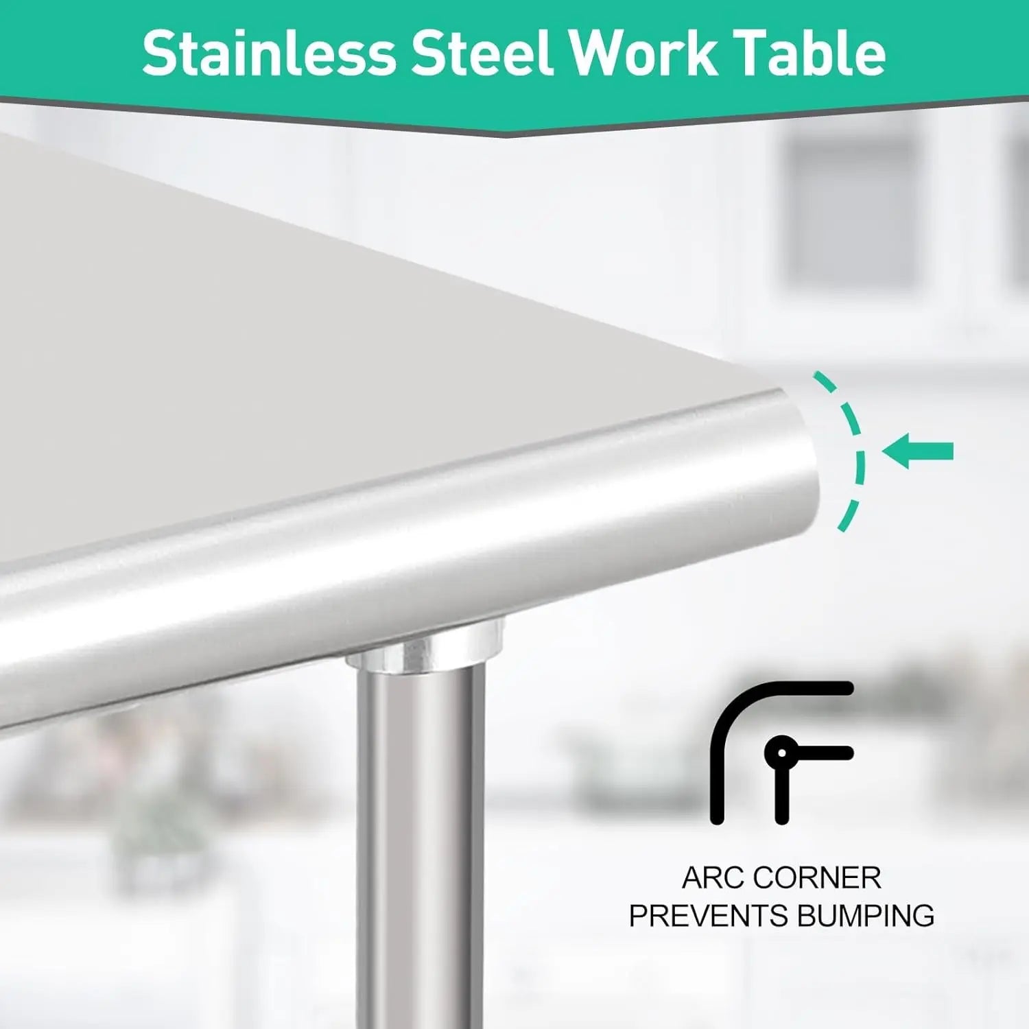 Commercial Grade 72 x 30 Stainless Steel Prep Table with Adjustable Shelf and Wheels