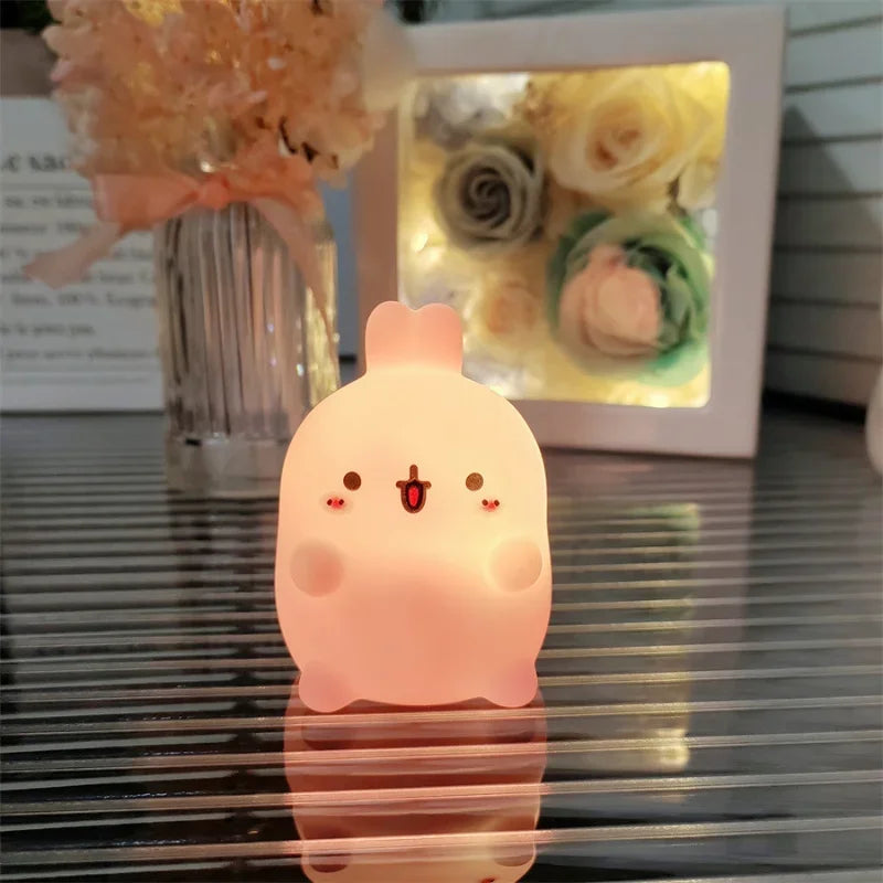 Rabbit Night Light/ Bedhead/ Bedroom LED Small Table Light/ Non Plug In/ Floor Stand/ Creative Atmosphere Night Light Decoration