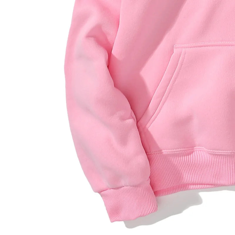 New Women'S And Youth Tropical Flower Island Hoodie - Light Grey With Pink Flower Print - Daily Street Wear - Four Seasons Women