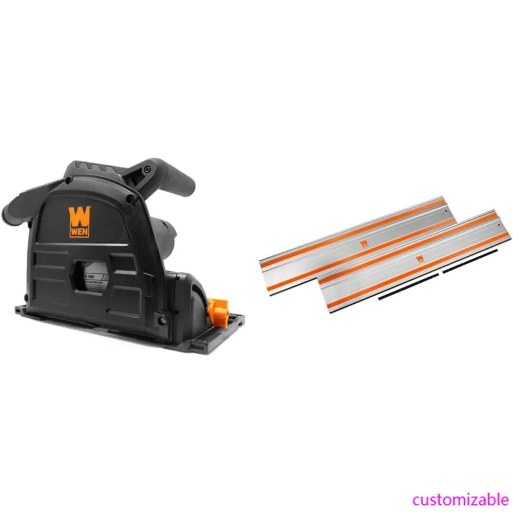 Circular Saw Kit with 100-Inch Guide Rail and Attachments
