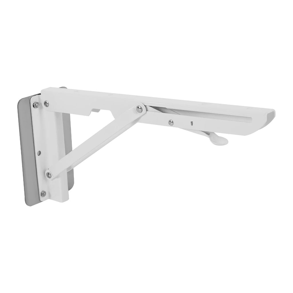 Folding Rectangular Wall Desk, Wall-mounted Folding Table, Hanging Desk for Home Office/ Garage Workbench- Black/White