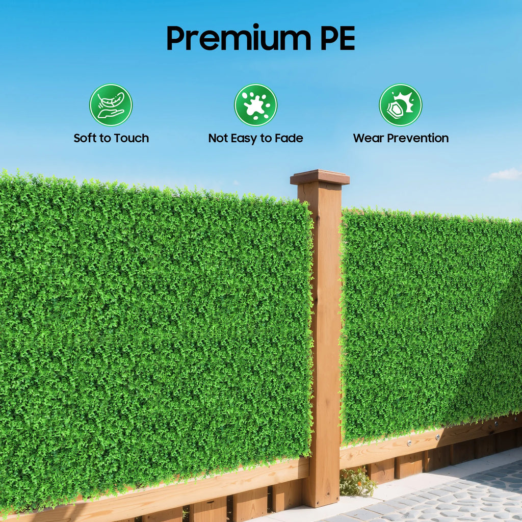 12PCS 40x60cm Artificial Plants Grass Wall Backdrop,Artificial Hedge Boxwood Panel,Artificial Green Wall for Home Decoration