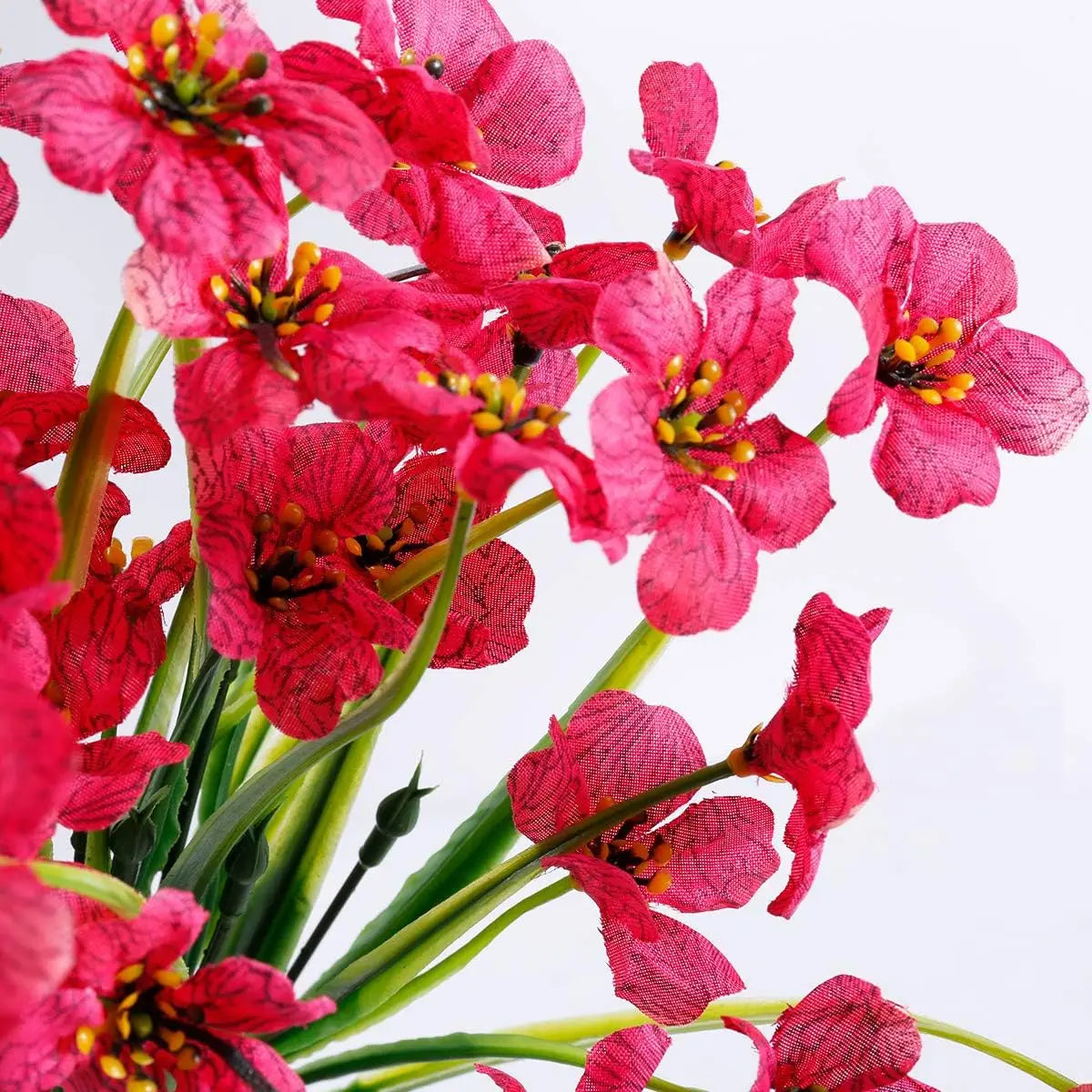 20 Bundles Artificial Flowers Outdoor UV Resistant Fake Flowers No Fade Faux Plastic Plants ,Garden ,Porch, Window Box Deco