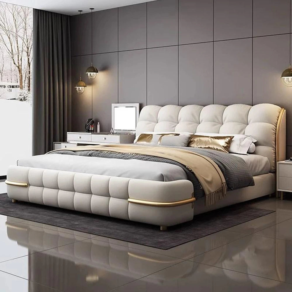 Aesthetic Luxury Unique Bed Queen