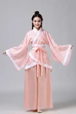 Vintage Ethnic Style Women Top/ Skirt 2 Piece Set Princess Dance Costume/ Hanfu Ladies Suit Cosplay Outfit Woman New Year Clothing