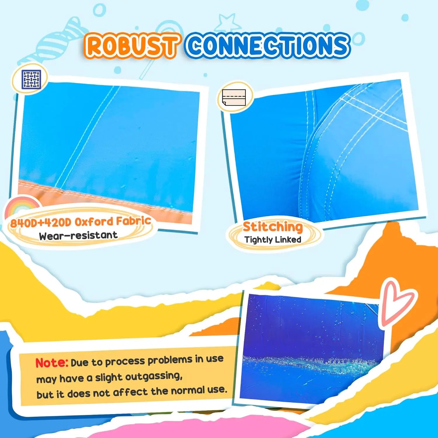 5-in-1 Inflatable Water Park for Kids - Bounce House with Water Slide, Pool, Climbing Wall, Water Cannon, Dual Slides, Trampoline & Air Blower for Indoor/Outdoor Backyard Fun