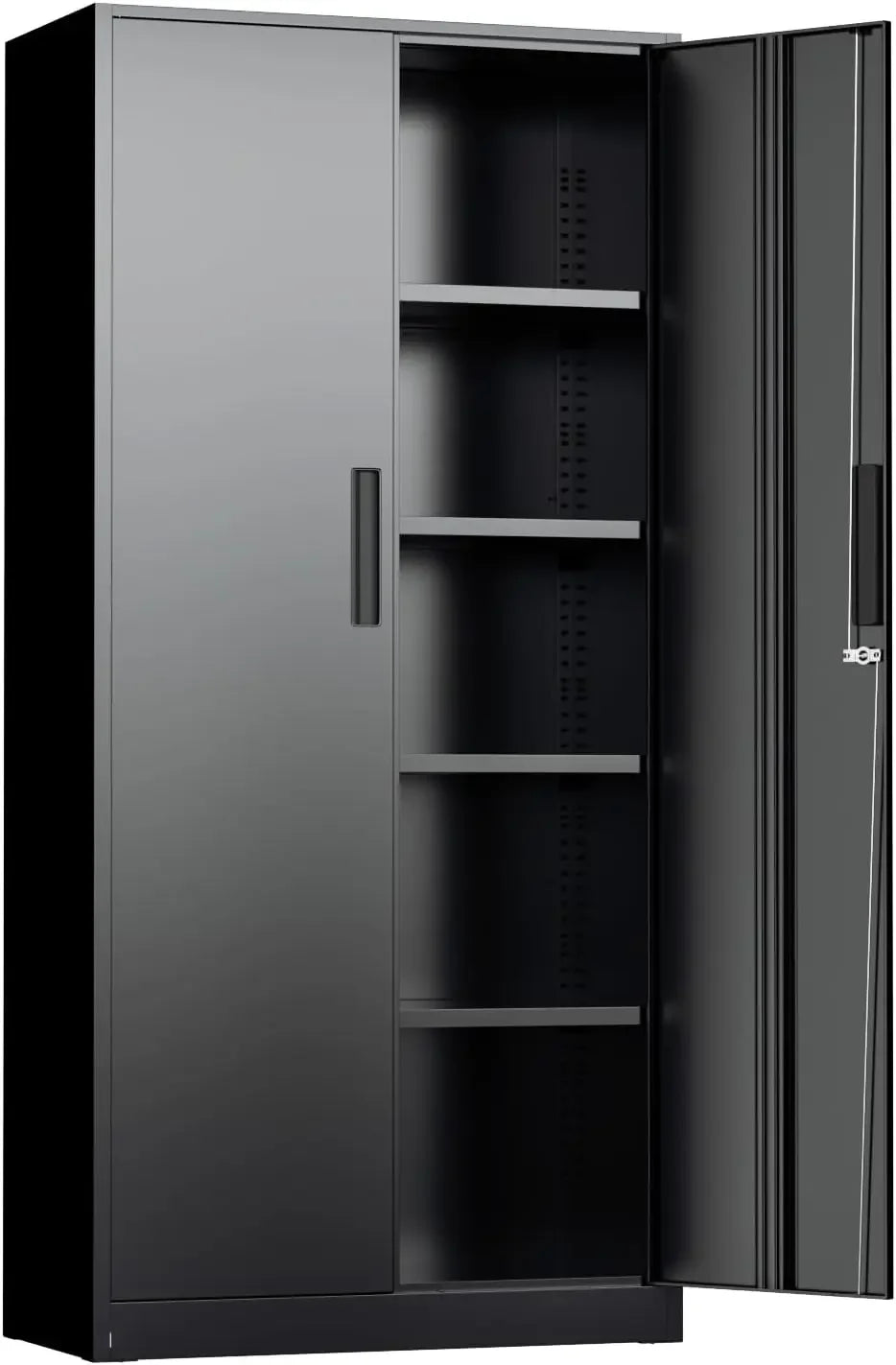 Metal Storage Cabinet, 71" Lockable File Cabinet with Locking Doors, Locking Tool Cabinets with Adjustable Shelves for Office,