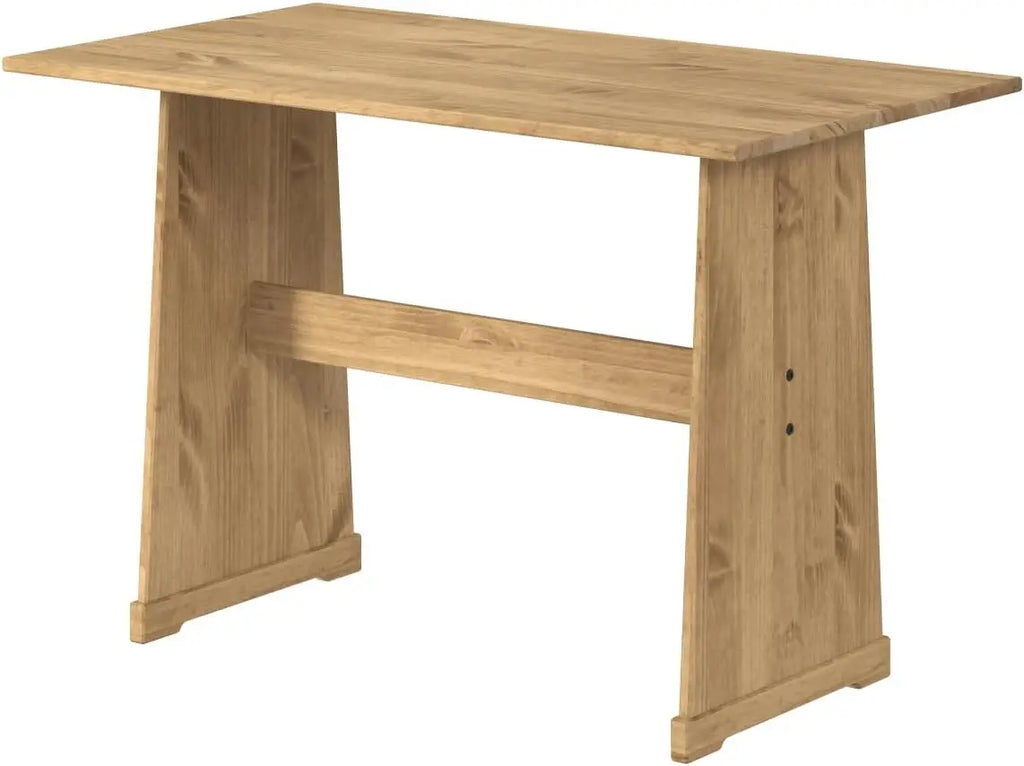 Solid Wood Corner Dining Set 64.8" W x 19.9" D x 33.4" H- Farmhouse Table and Bench Set, Farmhouse Furniture for Dining Room