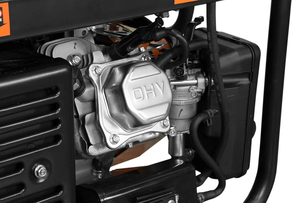 4750-Watt Dual Fuel Portable Generator, 120V/240V, with Wheel Kit and Electric Start (DF475T)