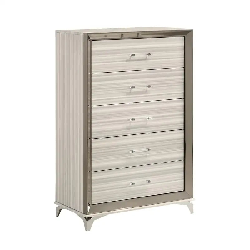 5PC White King Bedroom Set