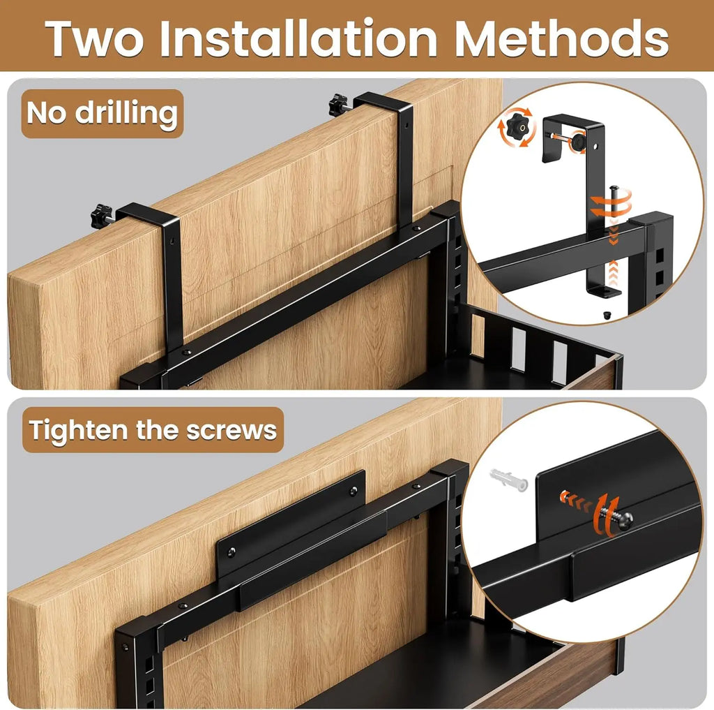 8 Tier Over The Door Pantry Organizer, 2 IN 1 Wall Mount or Hanging Spice Rack, Seasoning Shelves with Adjustable Basket