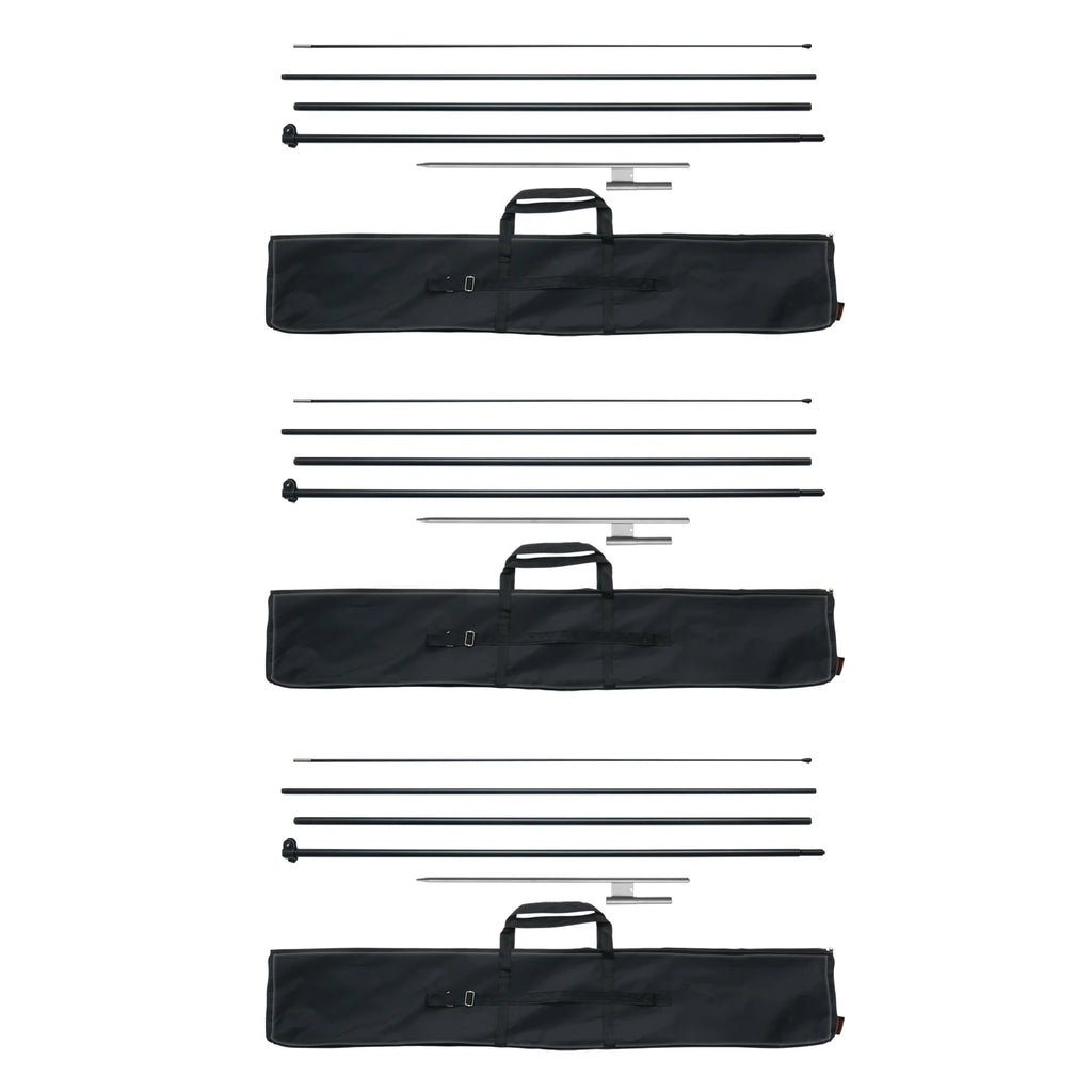 Feather Flag Pole Kit/ 3Packs Advertising Flag/ 16.3ft Sign Flag Poles for Business Advertising/ Flags Outdoor with Ground Stakes