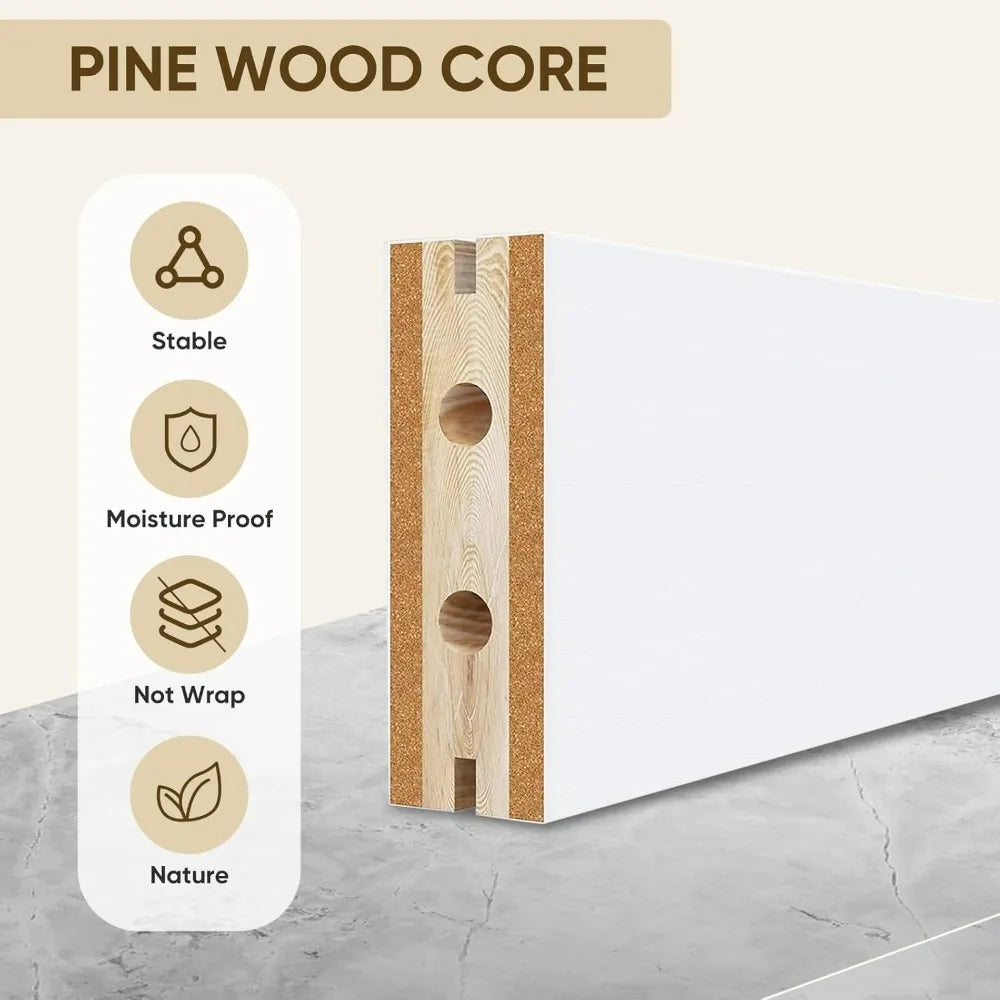 36" by 80" Solid Wood Mirrored Barn Door with 6.6 Feet Hardware Kit and Full-Length Mirror