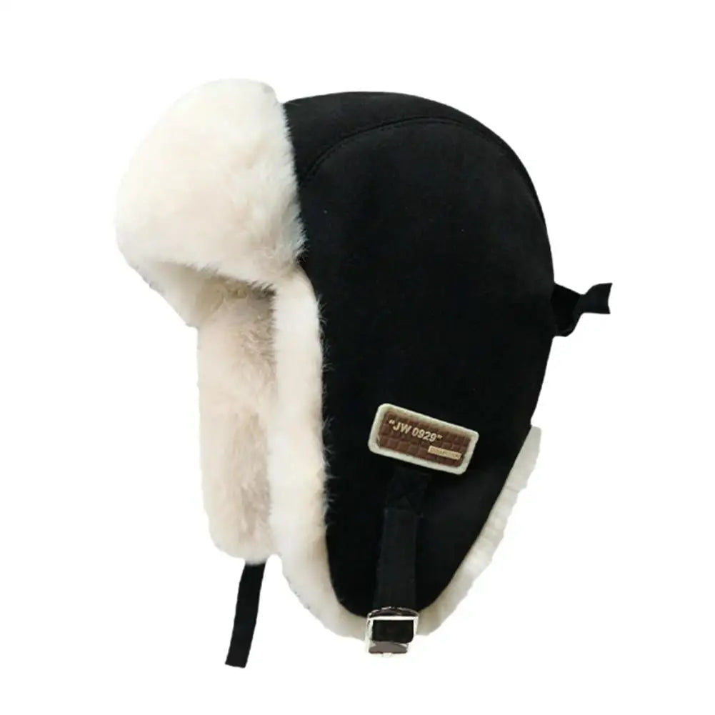Thick Warm Russian Ushanka Fur Hat Fashion Male/ Female Winter Hat Black Grey Earflap Ski Russian Cap Bomber Hat Gifts