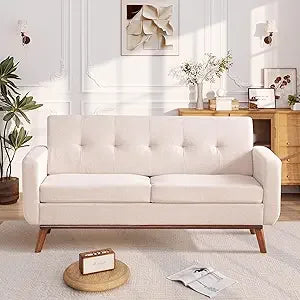 65" Loveseat Sofa Couch, Button Tufted Upholstered