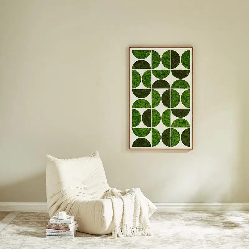 Metal Moony Moss Wall Art/ Decorative Home Decor for Unique Interior Design