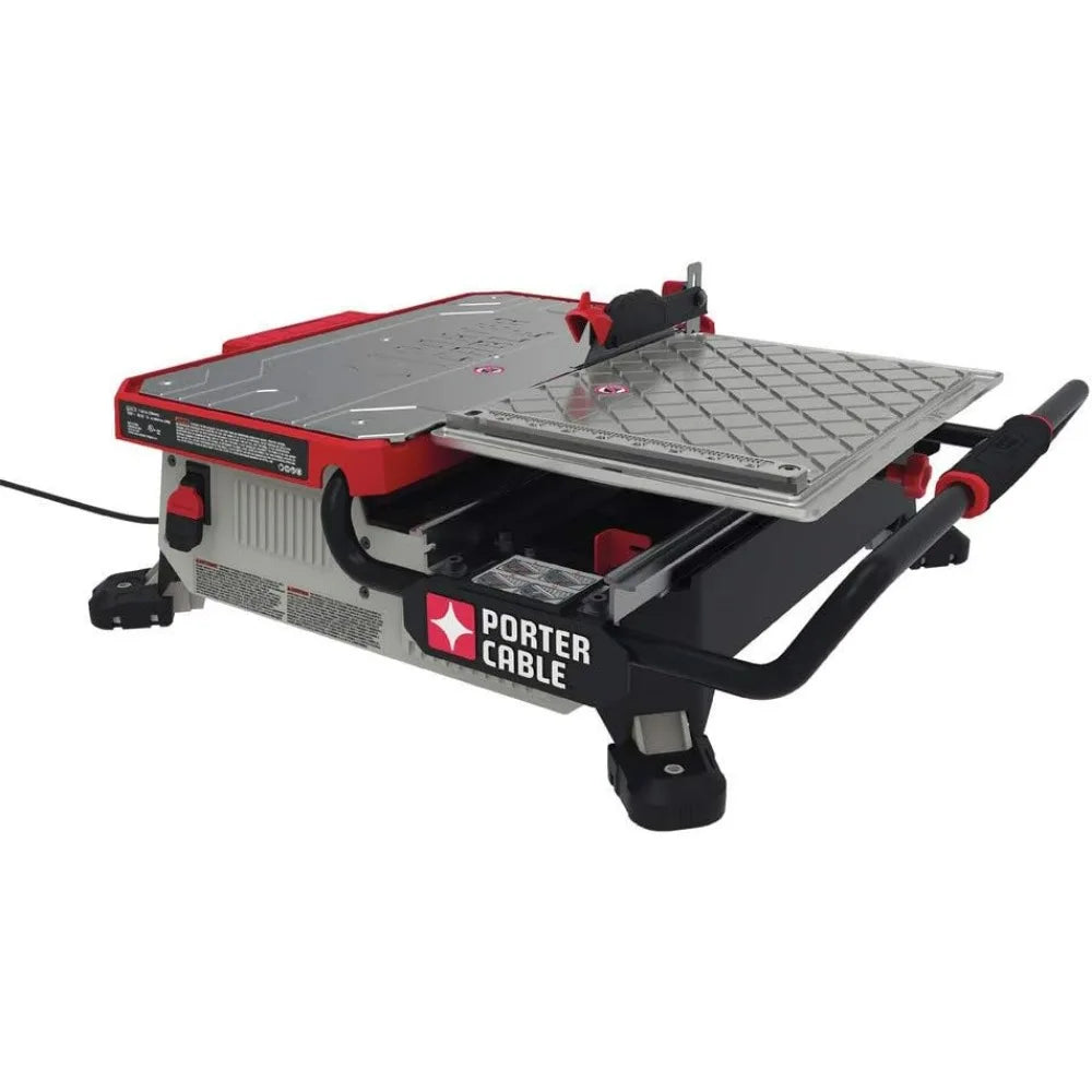 7-Inch Tile Wet Saw with Built-In Cutting Guide (PCE980)