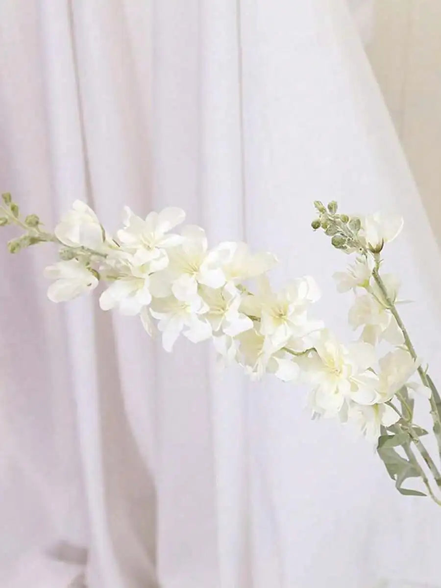 6Pcs Delphinium Flowers Artificial Flowers Silk Flowers Larkspur Flower 33.5in Long Stem Artificial Flowers For Tall Vase For Home