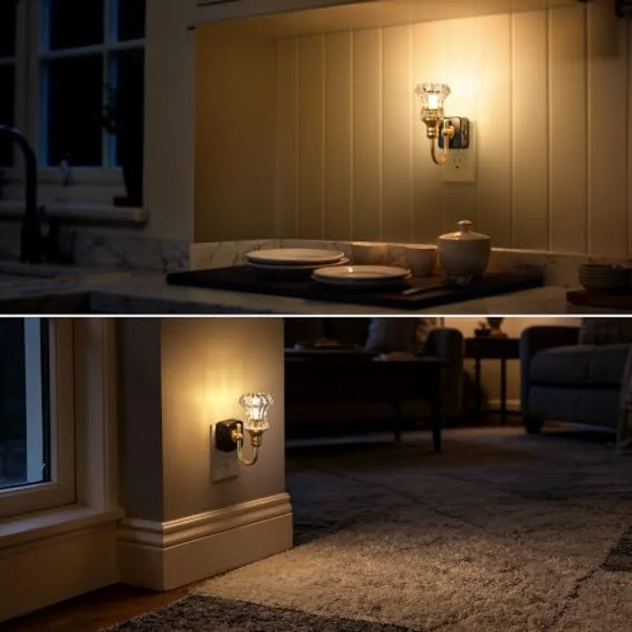 LED Night Light, Night Lights Plug into Wall, 0-100LM Dimmable Nightlight, Dusk to Dawn Sensor, 3000K Soft White, Nightlights