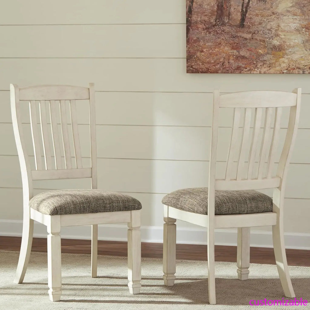 Bolanburg 20" Upholstered Dining Room Chair, Set Of 2, Antique White