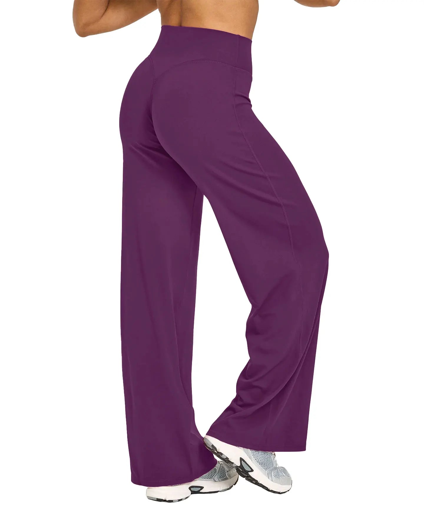 NCLAGEN Sport Trousers Straight-Leg Pants Ultra Soft Butter Fabric Women's Mid-Waist Yoga Pants GYM Naked Feel Pilates Running