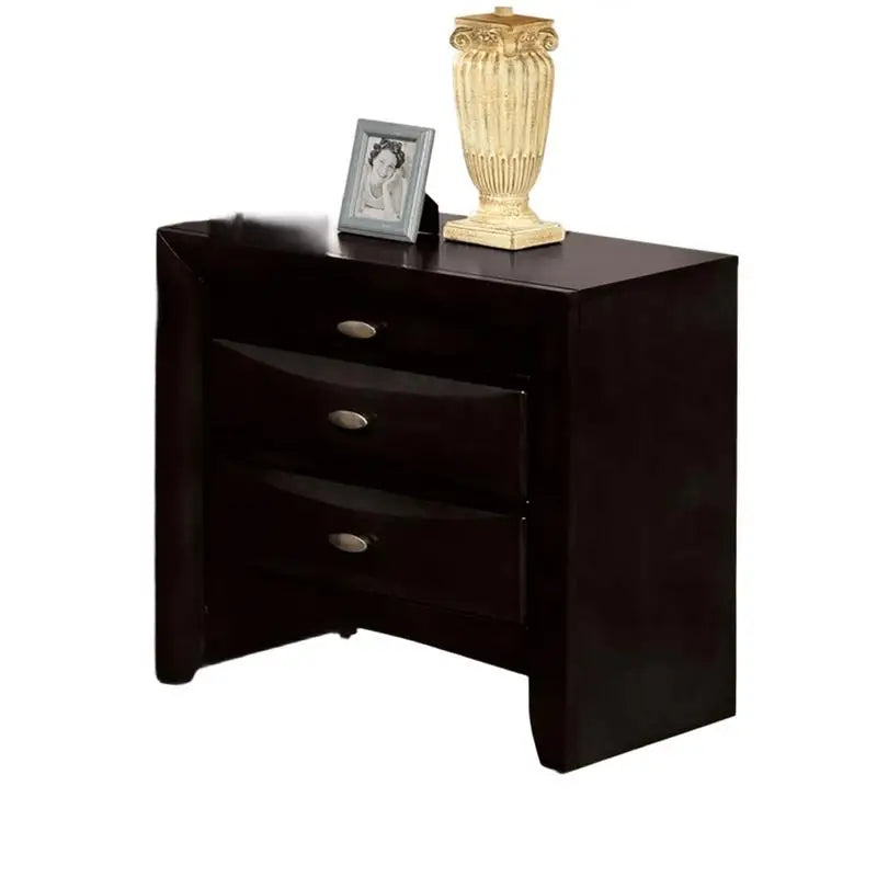 Black 3-Piece Bedroom Furniture Set