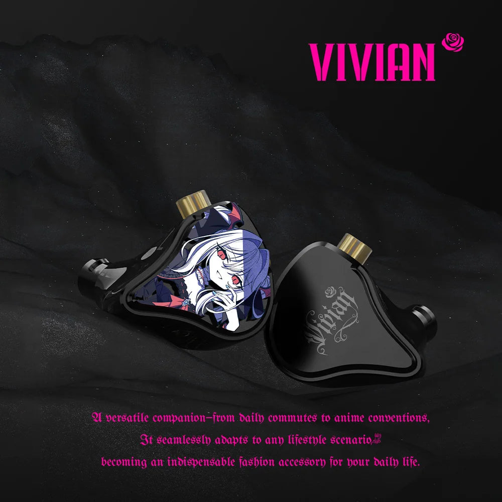 In-Ear Earphones 10mm Dynamic Driver HiFi IEM with Mic Cable for Music And Gaming